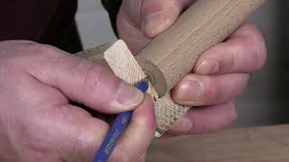 Trick zum Bohren von ausgerichteten und 90-Grad-Löchern in Holzstäben