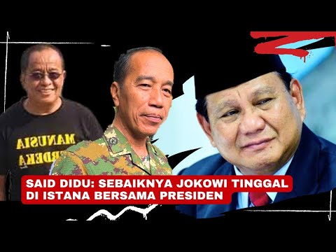 Menohok Balas Said Didu,Prabowo Minta Jokowi Selalu Di Undang Pada Momen Peresmian