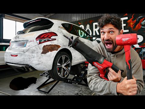 ON REMET À NEUF CETTE 208 GTI LAISSÉE 3 ANS SOUS UN ARBRE !