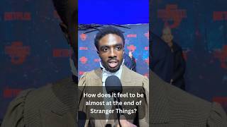 Actor Caleb McLaughlin on STRANGER THINGS coming to an end #interview #strangerthings #netflix