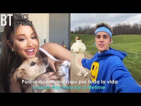 Ariana Grande & Justin Bieber - Stuck with U // Lyrics + Español // Video Official