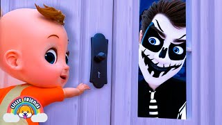 Don't Open The Door To Monsters | Halloween Nursery Rhymes & Kids Songs | Little Friends