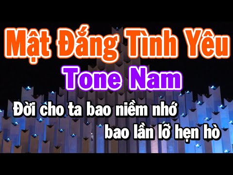 Karaoke Mật Đắng Tình Yêu Tone Nam Beat Hay Dễ Hát