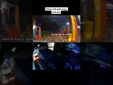 pintu tol gak mau kebuka #drivervlog #dashcamvlog #sopirvlog