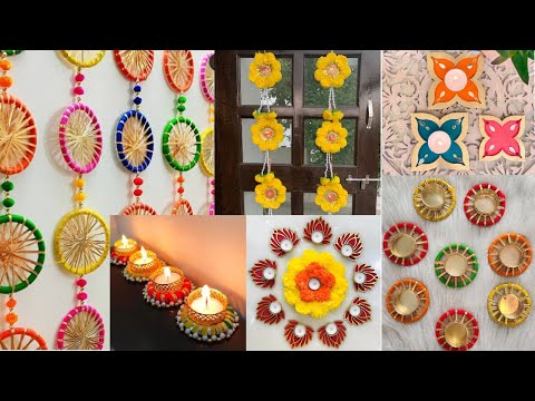 DIY - 5 DIWALI DECOR IDEAS || EASY & QUICK DIWALI DECORATION IDEAS AT HOME || DIWALI DECOR 2024