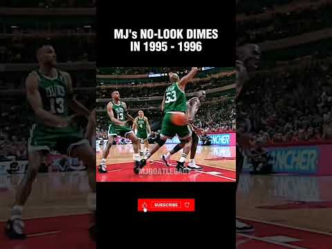 MJ's No-Look & Drop-off Passes in the 1995-96 Season 🔥#shorts
