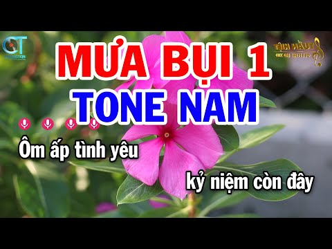 Karaoke Mưa Bụi 1 Tone Nam ( Fm ) Nhạc Sống Mới | Karaoke Tuấn Kiệt