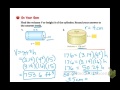 Exploring the Volume of a Cylinder