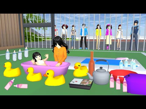 MERAWAT BAYI SENDIRI DI DALAM PENJARA || Drama Sakura School Simulator