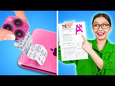 SCHOOL TECH 😻 Viral Hacks & Drawing Ideas For Beginners 🎨 Rich vs Poor Drawing Challenge by 123 GO