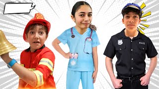 Heidi Pretend Play Different Professions with Friends | Fun Kids Role Play