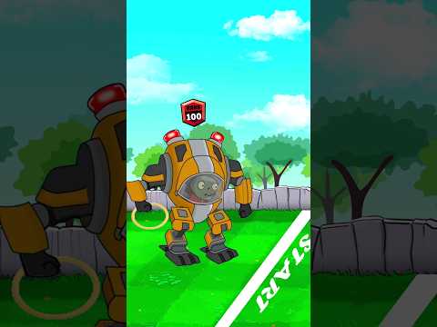 Brawl Stars Rank 25 - Circle Throwing Gameplay With Zombie - PVZ 2 Animation #brawlstars #animation
