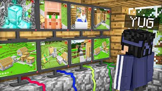 Using Security Cameras To Spy On Villagers in Minecraft! 🤫