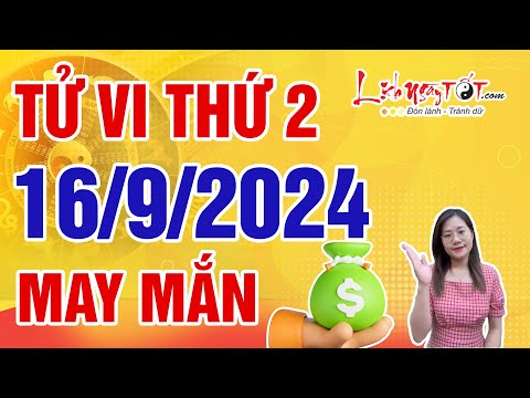 Tử Vi Hàng Ngày 16/9/2024 Thứ 2 Dự Đoán Con Giáp May Mắn Gọi Tên Tiền Kiếm Về Như Hái