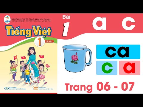 Tiếng việt lớp 1 Cánh Diều bài 1