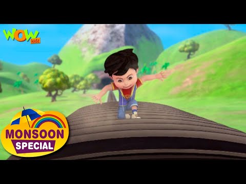 Vir Vs Robot Fight | Vir The Robot Boy Monsoon Special Compilation | 42 | Cartoon for kids |#wowkidz