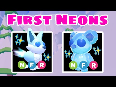 New Neon Aurora and Neon Frostbite Cub In Adopt Me