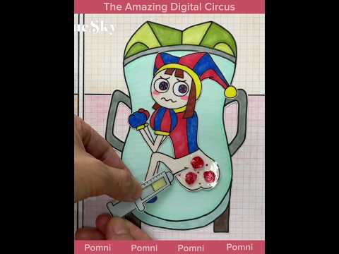 The Amazing Digital Circus🎪 #pomni ⭐️POP THE PIMPLES #종이놀이 #asmr #紙遊び #craft #paperdiy