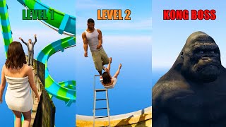 Amanda Water Slide Level 1, Level 2 & KONG BOSS Level