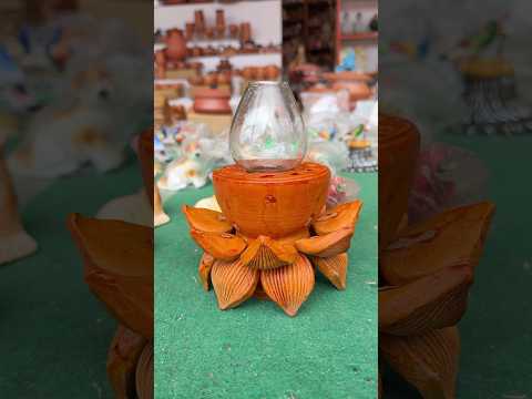 Handmade Secret Clay Lamp - 18 Hour Of Lighting 😱 #ytshorts #shorts