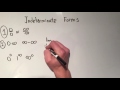 Indeterminate Forms and L'Hôpital's Rule