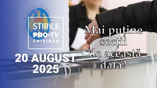 Știrile PRO TV (ORA 20:00) | MAI PUȚINE SECȚII DE ACEASTĂ DATĂ? | Moldova