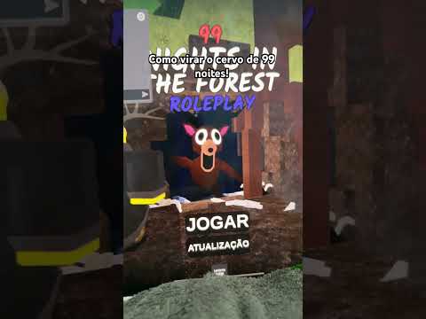 Tutorial de como virar o cervo de 99 noites 😁 #roblox