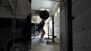 285 back squats