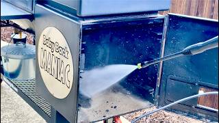 How to Clean Grill Firebox (BBQ offset smoker) | Amazing Transformation