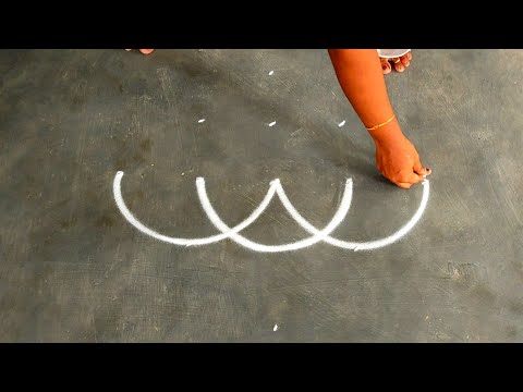 Aadi madham festival kolam Design🌹Simple Friday rangoli 🌹Small kaavi kolam designs🌹Creative muggulu