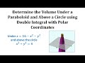Volume Calculation under a Paraboloid
