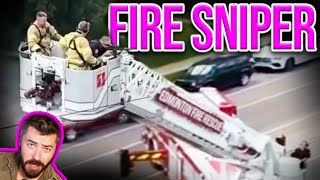 Cop Uses Firetruck To SNIPE Suspect!