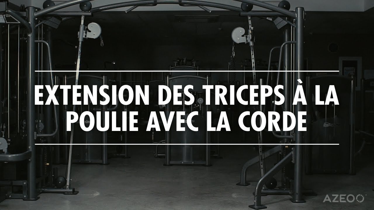 Extension des triceps à la corde