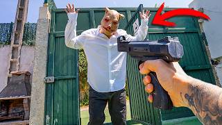 DISPARO A EL CERDO CON UN ARMA *EL FIN*