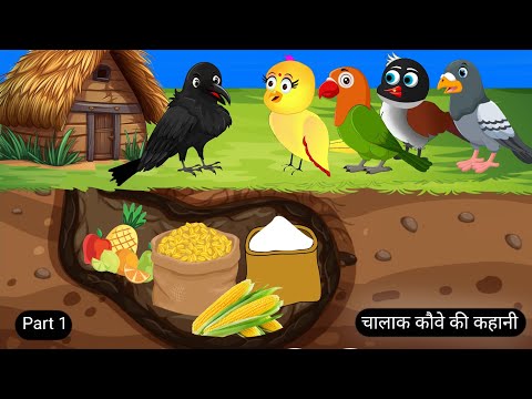 चालाक कौवे की कहानी | Tuni Chidiya Ka Ghar Kahani | Rano Chidiya Wala Cartoon | Acha Acha Kahani