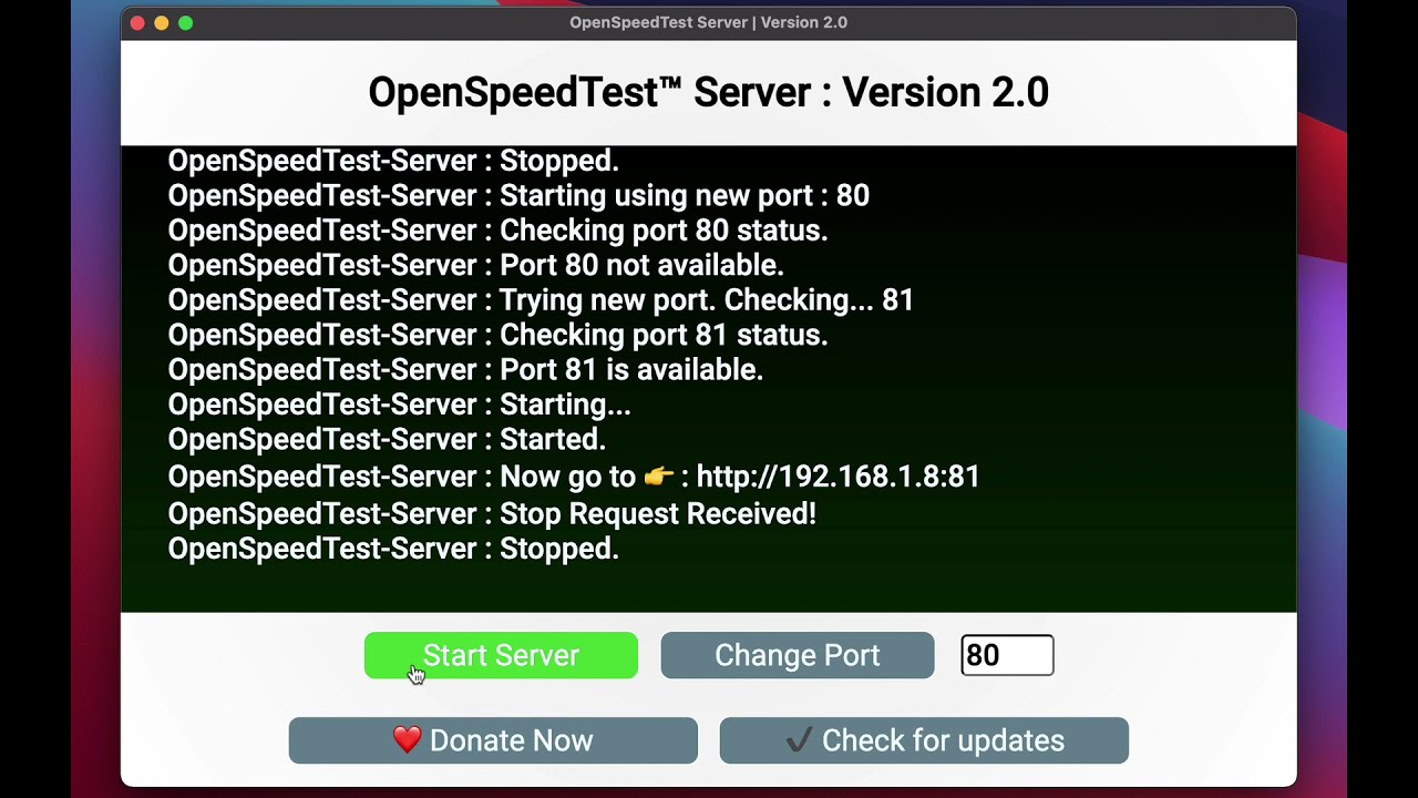 openspeedtest-server
