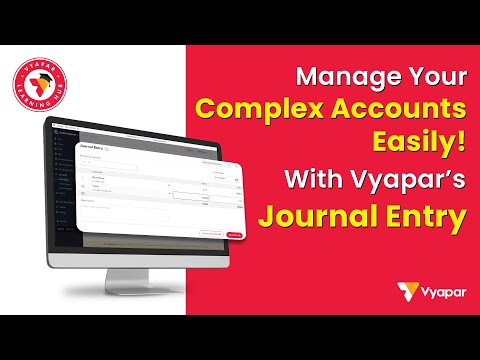 Journal Entry Feature - Vyapar