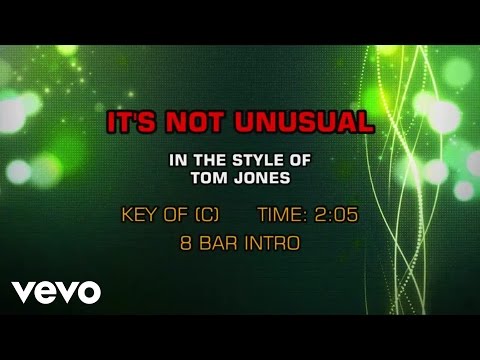 Tom Jones – It’s Not Unusual (Karaoke)