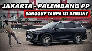 Bawa CHERY TIGGO 9 dari Jakarta ke Palembang Pergi Pulang Tanpa Isi Bensin.