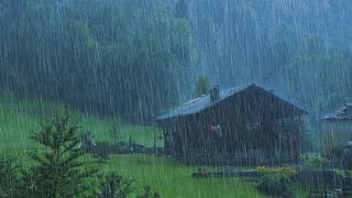 Goodbye Stress to Sleep Instantly with Heavy & Light Rainfall | 10 Hr for Deep Sleep, Relaxing