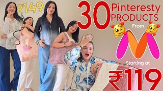 #myntrahaul *30 LUXURY PRODUCTS* Best MYNTRA PINTERESTY Haul Starting at ₹119🔥 *MYNTRA HAUL*  #haul 