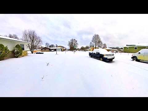 Caminata Sobre la nieve, Todo Blanco TRAS su Paso ! Walking on the Snow