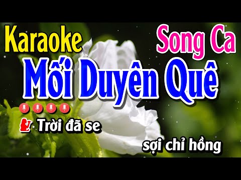 Karaoke Mối Duyên Quê | Nhạc Sống Song Ca | Huỳnh Anh