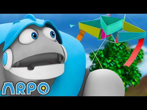 ARPO Builds a Kite! | 1 HOUR OF ARPO! | Funny Robot Cartoons for Kids!