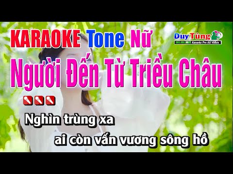 Karaoke || Người Đến Từ Triều Châu – Tone Nữ || Nhạc Sống Duy Tùng