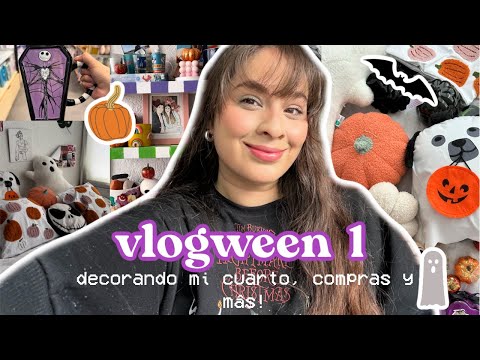 Vlogween: Decorando mi cuarto! Nueva cámara y compras!