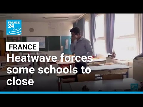 YouTube video thumbnail: France: Heatwave Forces Some Schools to Close