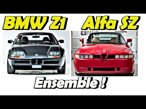 DEUX COLLECTORS REUNIS : ALFA SZ & BMW Z1 (On peut faire un voeux!)