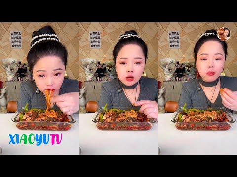 【Xiaoyu Mukbang】XIAOYU EATING SHOW。ASMR MUKBANG SATISFYING。Mukbang Chinese。N01。150125。5