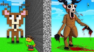 I Cheated With 99 NIGHTS IN THE FOREST DEER in Minecraft Build Battle!